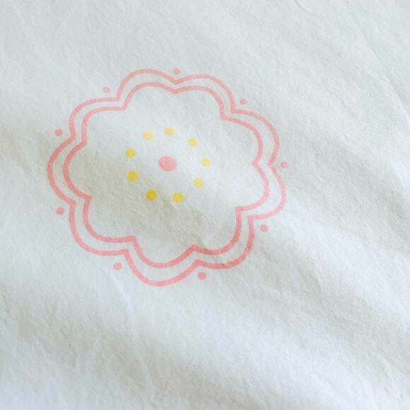 Vintage Twin Size Duvet Cover Mid Century MCM Bedding Floral Print Pink White - Picture 13 of 15